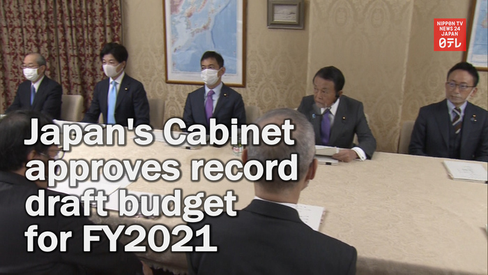 Japan's Cabinet approves record-high draft budget for FY2021