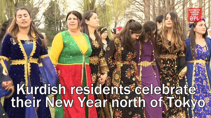 Kurdish residents celebrate their New Year north of Tokyo