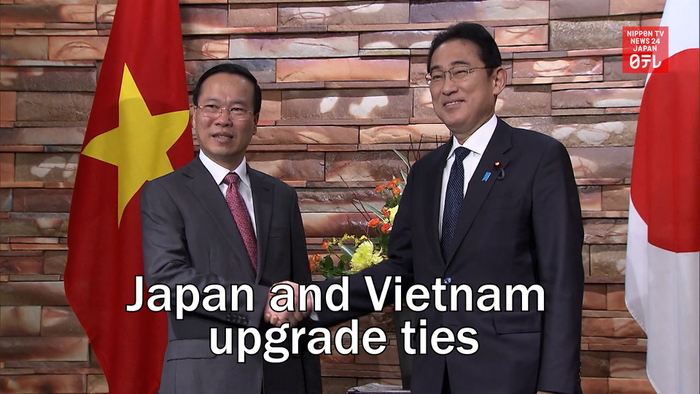 Japan and Vietnam upgrade ties following summit meeting