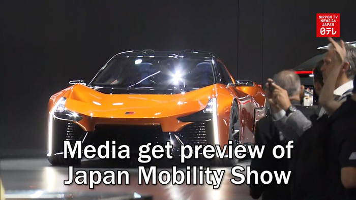 Media get preview of Japan Mobility Show