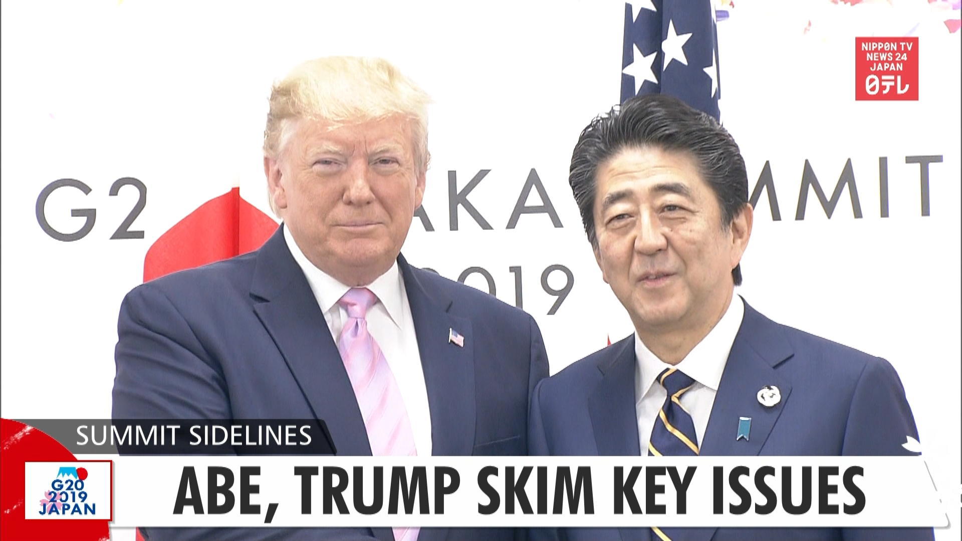 G20: Abe, Trump skim key issues