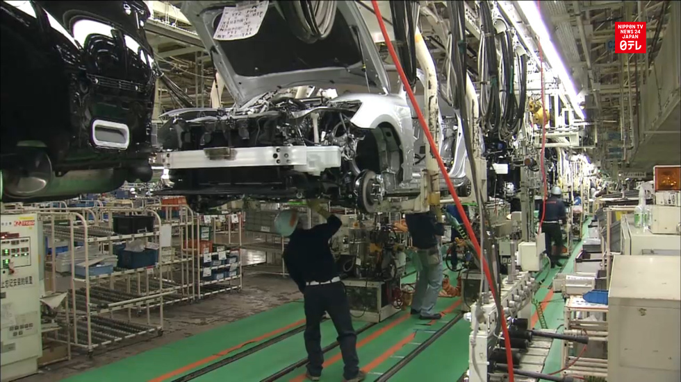 Toyota halts production in Japan