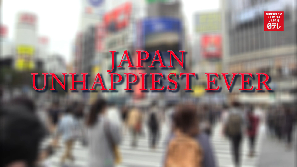 Japan is the unhappiest it's ever been