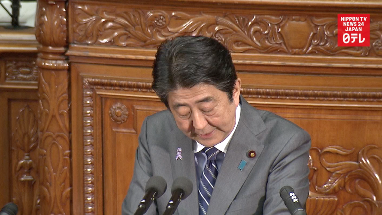 Abe grilled on constitution 