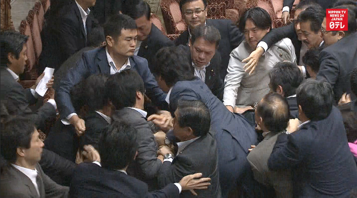 Controversial security bills pass upper house panel
