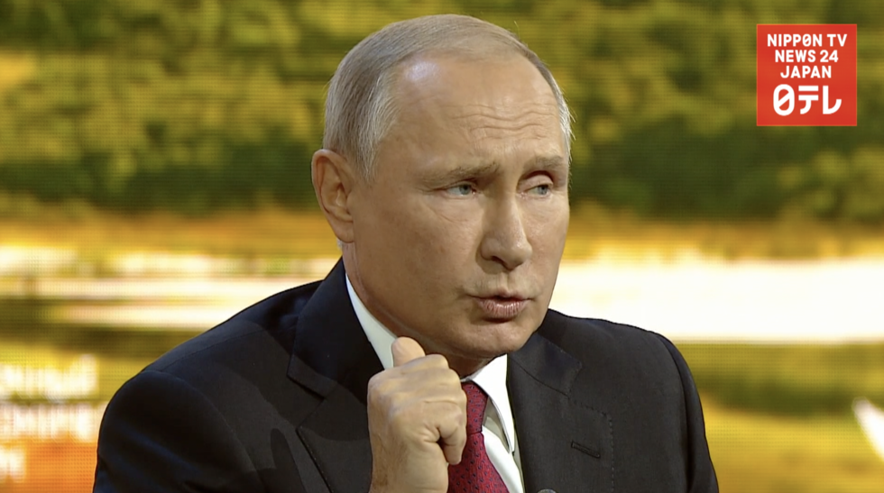 Putin proposes peace treaty 