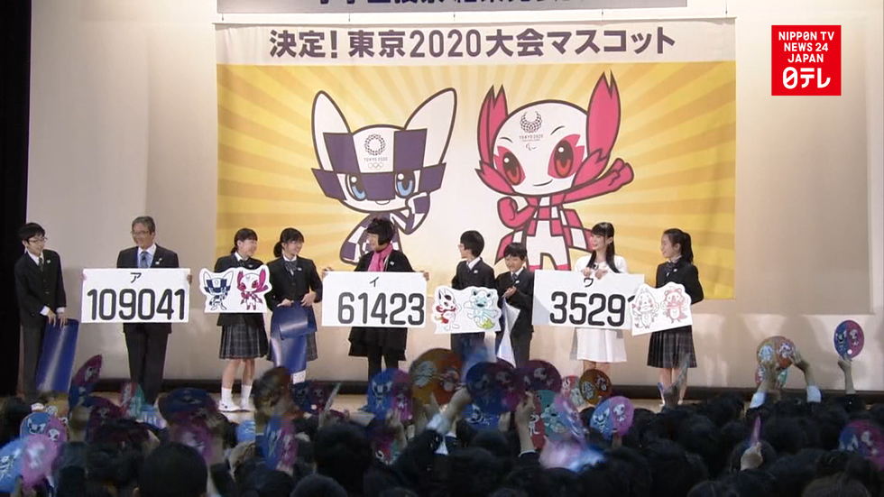 Kids choose Tokyo 2020 Olympic mascots