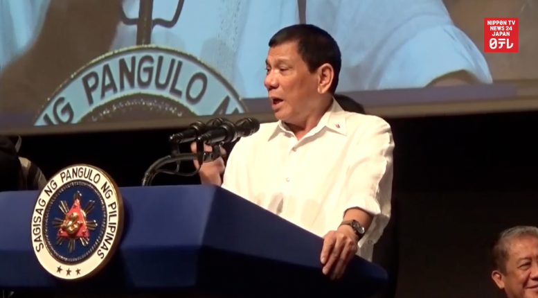 Duterte criticizes US before Filipinos in Tokyo 