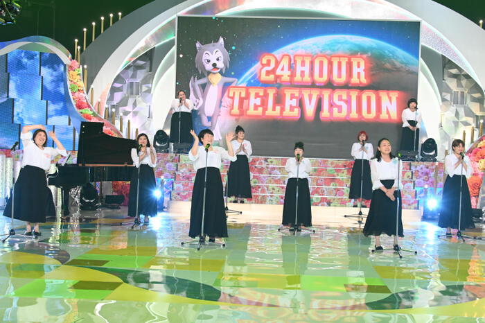 24時間テレビ44 イッテq 女芸人大合唱 全国の合唱強豪校と 時代 を披露 24時間テレビ 愛は地球を救う 日本テレビ