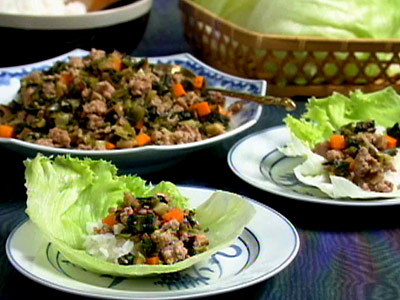 漬け菜とひき肉のレタス包み キユーピー3分クッキング 日本テレビ