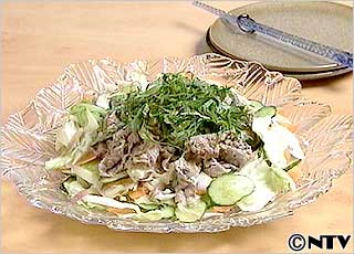 浅漬け野菜と牛肉のサラダ風 キユーピー3分クッキング 日本テレビ