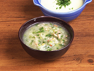 かぶのザクザクスープ ねぎとじゃが芋のクリームスープ キユーピー3分クッキング 日本テレビ