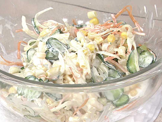野菜たっぷりマカロニサラダ キユーピー3分クッキング 日本テレビ