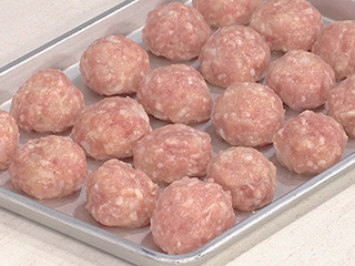 肉だんごとかぼちゃの甘酢あん キユーピー3分クッキング 日本テレビ