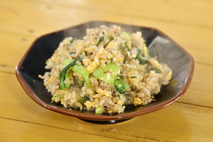 青空レストラン】『ミニちんげんさいのチャーハン』の作り方（日テレ