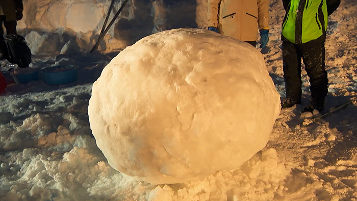 DASH ご当地PR課 ～雪玉転がしてどこまで大きくできるか？～｜ザ！鉄腕
