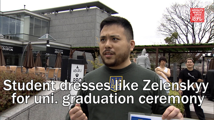 Students dress like President Zelenskyy, pepper-grinders for university graduation ceremony