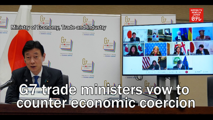 G7 trade ministers vow to counter economic coercion
