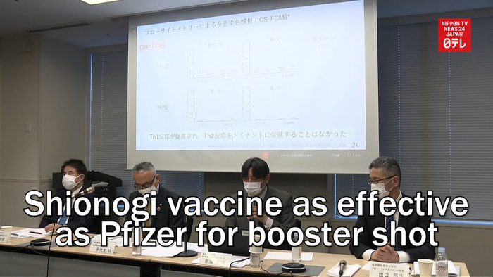 Shionogi vaccine as effective as Pfizer for booster shot