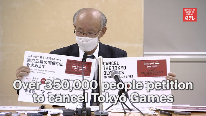 Over 350,000 people petition to cancel Tokyo Games