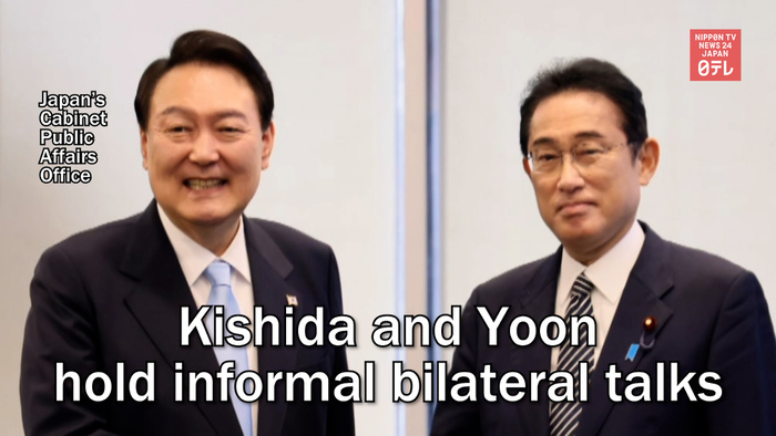 Kishida and Yoon hold informal bilateral talks