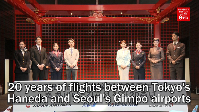 20 years of flights between Tokyo's Haneda and Seoul's Gimpo airports