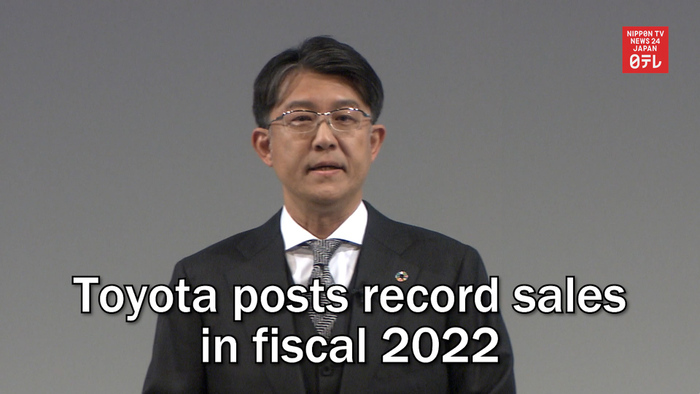 Toyota posts record sales in fiscal 2022