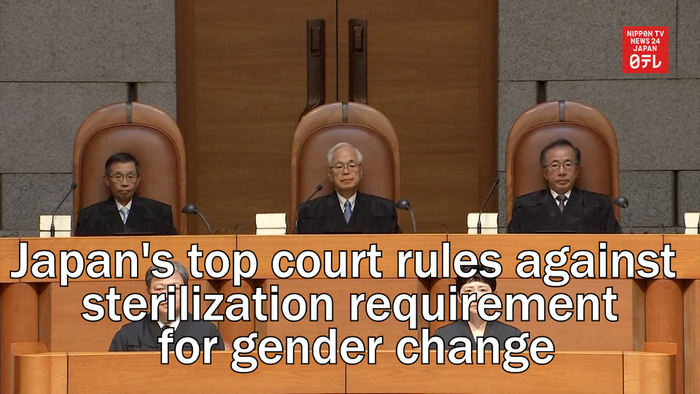 Japan's top court rules against sterilization requirement for gender change