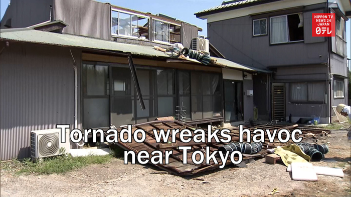 Tornado wreaks havoc near Tokyo