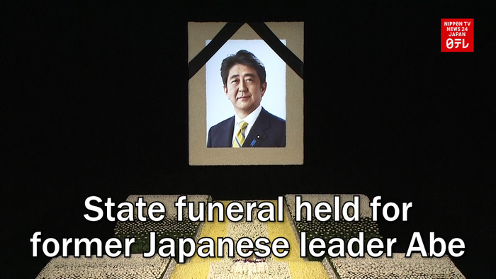 State funeral held for former Japanese leader Abe