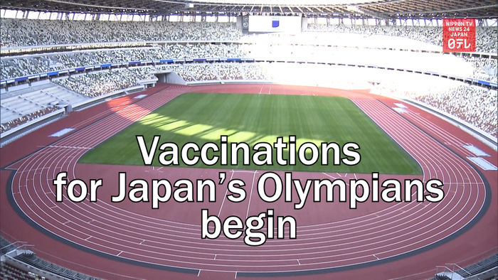 Vaccinations for Japan's Olympians begin