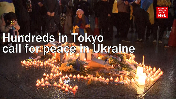Hundreds in Tokyo call for peace in Ukraine