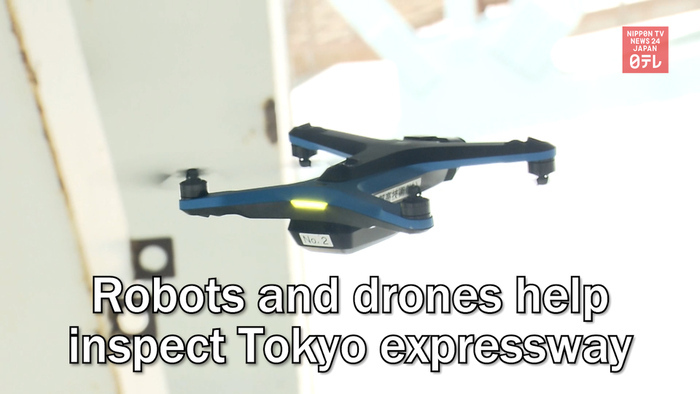 Robots and drones help inspect Tokyo expressway