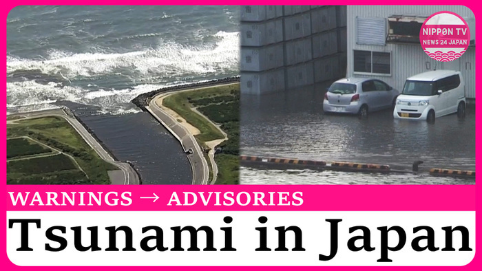 Japan's tsunami warnings downgraded to advisories, lifted in some regions