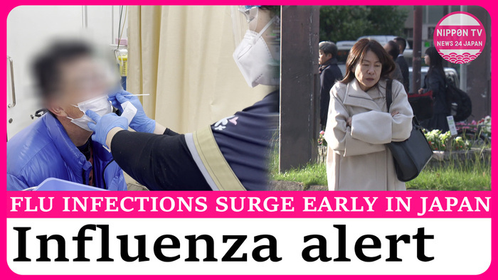 Flu infections surge earlier than usual in Japan