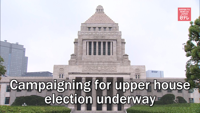 Campaigning for upper house election underway