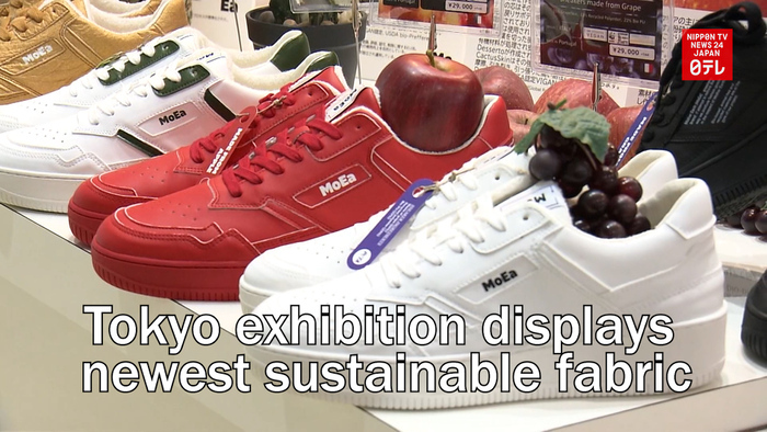 Vegan grape and pineapple leather: Tokyo exhibition displays newest sustainable fabric