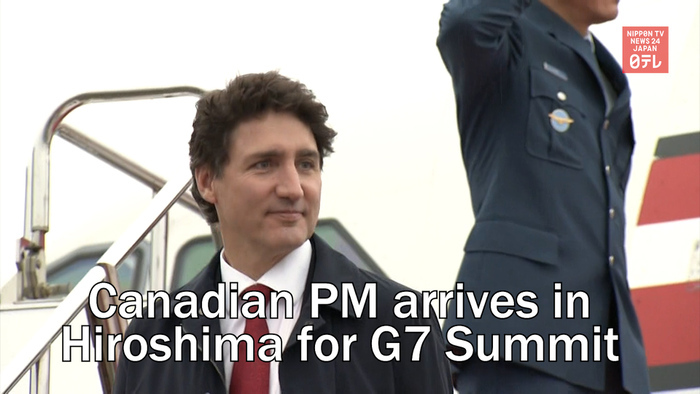 Canadian PM arrives in Hiroshima for G7 Summit 