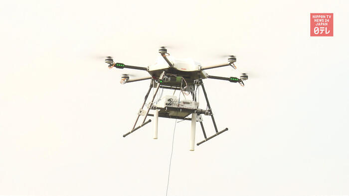 SoftBank tests disaster drones
