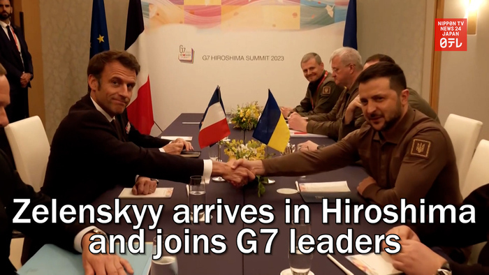 Zelenskyy arrives in Hiroshima and joins G7 leaders