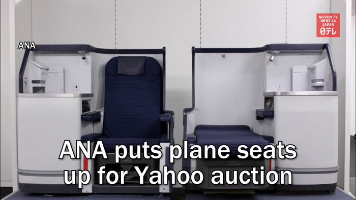 ANA puts plane seats up for Yahoo auction