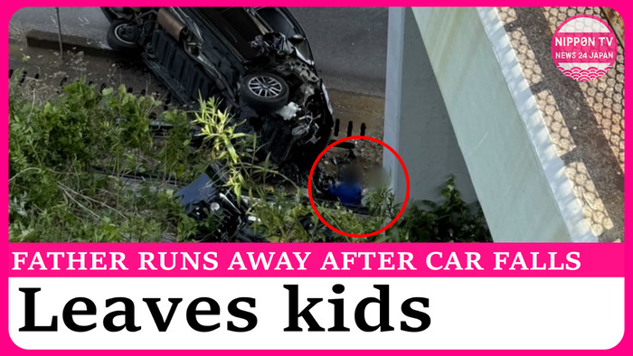 Man arrested after leaving 2 kids after highway crash 