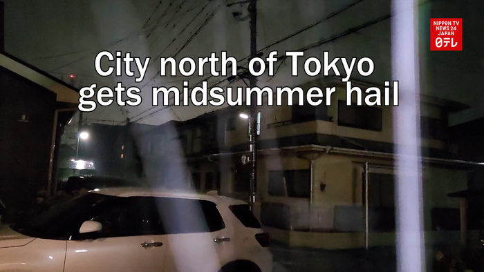 City north of Tokyo gets midsummer hail