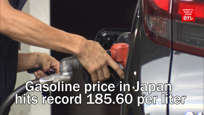 Japan to extend gasoline subsidies after price hits record 185.60 per liter