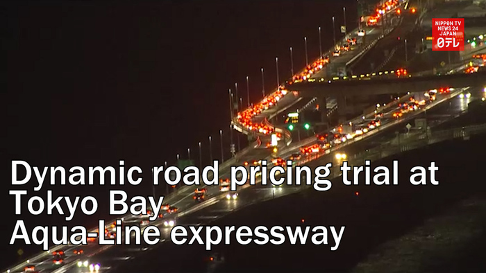 Dynamic road pricing trial at Tokyo Bay Aqua-Line expressway  