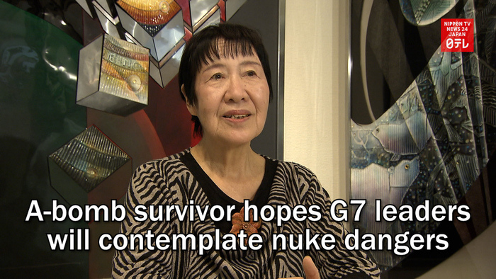 A-bomb survivor hopes G7 leaders will contemplate nuke dangers