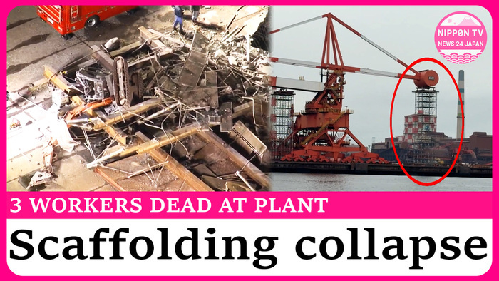 3 workers dead after scaffolding collapses south of Tokyo