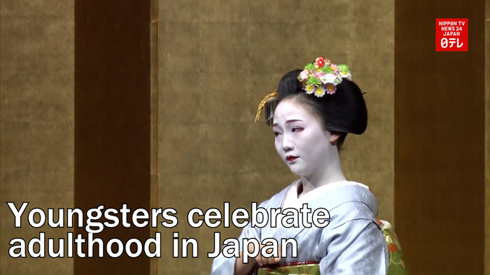 Youngsters celebrate adulthood in Japan