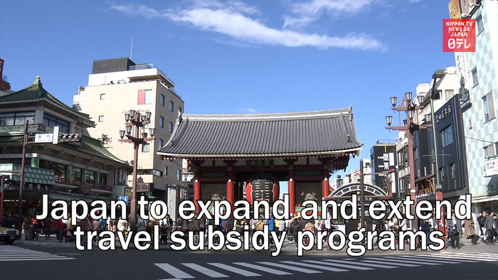 Japan to expand and extend prefectural travel subsidy programs