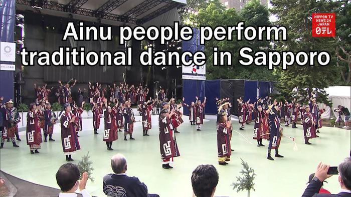 Japan's indigenous Ainu people perform traditional dance in Sapporo